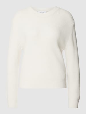 Gebreide pullover met ronde hals Shop The Look MANNEQUINE