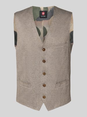 Gilet met V-hals, model 'Mosley' Shop The Look MANNEQUINE