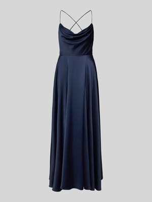 Abendkleid mit Wasserfall-Ausschnitt Shop The Look MANNEQUINE