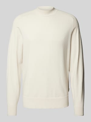 Gebreide pullover met labeldetail Shop The Look MANNEQUINE