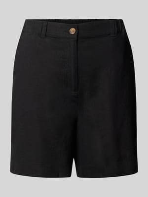 Bermudy o kroju regular fit z mieszanki lnu i wiskozy model 'Ina' Shop The Look MANNEQUINE
