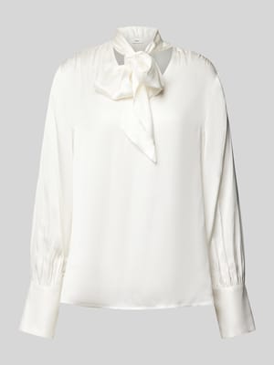 Blouse met lange mouwen en V-hals  Shop The Look MANNEQUINE