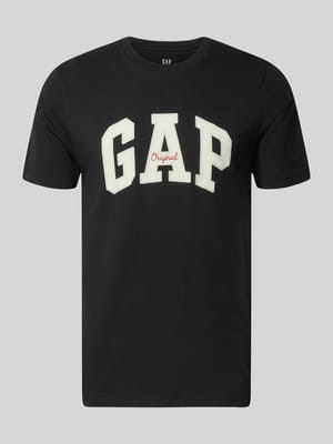 T-Shirt mit Logo und Rundhalsausschnitt Shop The Look MANNEQUINE