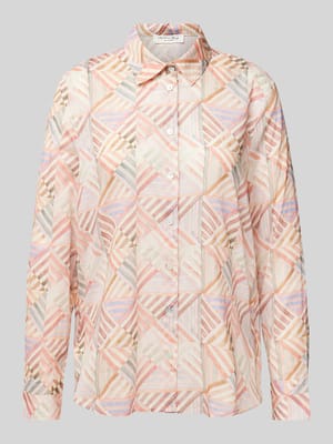 Regular Fit Bluse mit Hemdblusenkragen Shop The Look MANNEQUINE