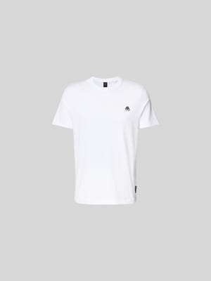Regular Fit t-shirt met logodetail Shop The Look MANNEQUINE