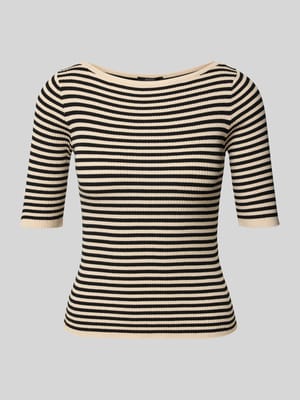 Slim fit gebreide pullover van viscosemix, model 'WASER' Shop The Look MANNEQUINE