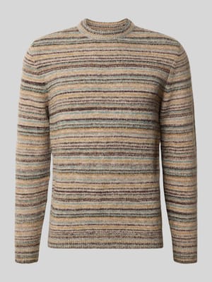 Gebreide pullover met ribboorden Shop The Look MANNEQUINE
