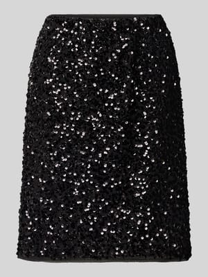 Minirok met pailletten en elastische band Shop The Look MANNEQUINE