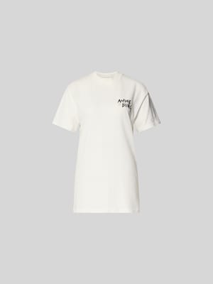 T-Shirt mit Label-Print Shop The Look MANNEQUINE