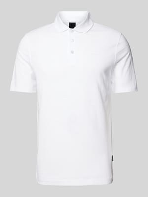 Slim Fit Poloshirt im unifarbenen Design Shop The Look MANNEQUINE