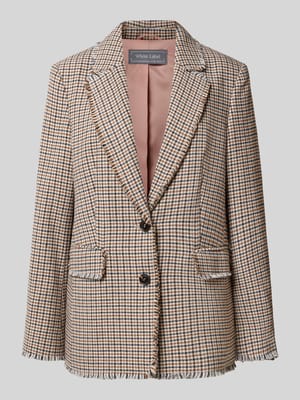 Regular fit blazer met gerafelde zoom Shop The Look MANNEQUINE