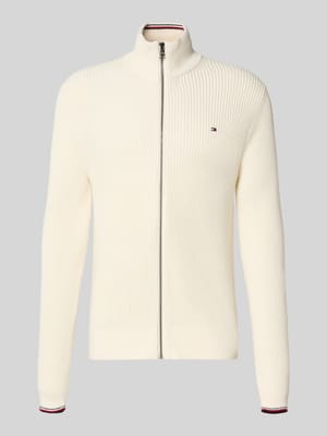 Regular fit gebreid jack van puur katoen Shop The Look MANNEQUINE