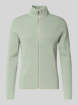 Cardigan mit Stehkragen und Reißverschluss Shop The Look MANNEQUINE