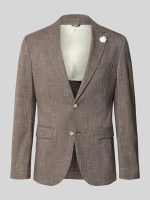 Slim Fit 2-Knopf-Sakko mit Reverskragen Shop The Look MANNEQUINE