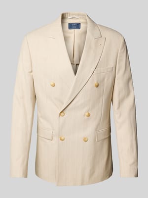 Slim Fit Sakko mit Brustleistentasche Shop The Look MANNEQUINE