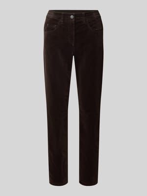 Slim fit broek met lyocell-aandeel in verkorte pasvorm Shop The Look MANNEQUINE