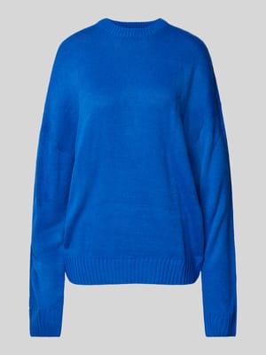 Oversized Strickpullover mit Rundhalsausschnitt Shop The Look MANNEQUINE