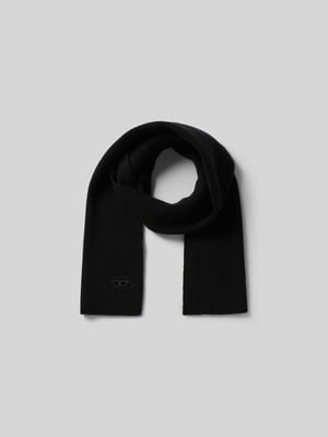 Schal aus Woll-Mix mit Logo-Stitching Shop The Look MANNEQUINE