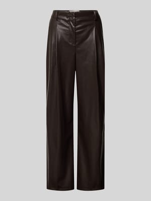 Stoffhose in Leder-Optik Shop The Look MANNEQUINE