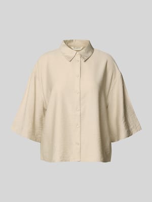 Relaxed Fit Bluse in Crinkle-Optik Modell 'Nyla Amabella' Shop The Look MANNEQUINE