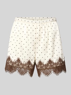 Regular Fit Pyjama-Hose mit Spitzenbesatz Shop The Look MANNEQUINE