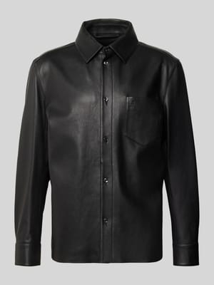 Regular Fit Lederjacke aus echtem Lammleder Modell 'C-MOVITZ' Shop The Look MANNEQUINE
