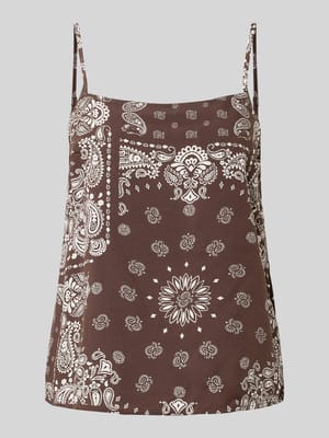 Regular Fit Trägertop aus reiner Viskose Modell 'RAMSE AMBEL' Shop The Look MANNEQUINE