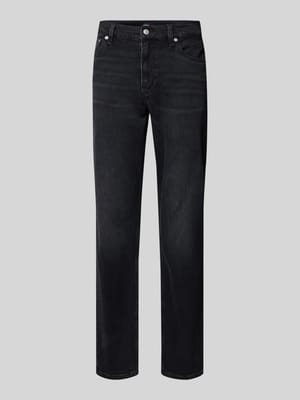 Straight fit jeans van katoenmix Shop The Look MANNEQUINE