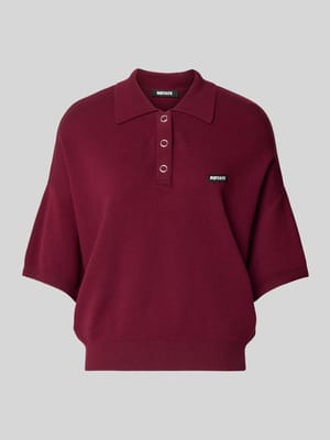 Cropped Boxy Fit Strick-Poloshirt Shop The Look MANNEQUINE