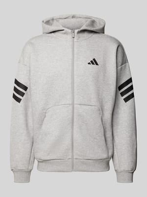 Sweatjacke mit Kapuze und Logo Shop The Look MANNEQUINE