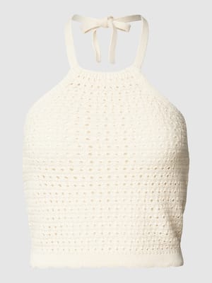 Top met geschulpte zoom, model 'SHAJI' Shop The Look MANNEQUINE