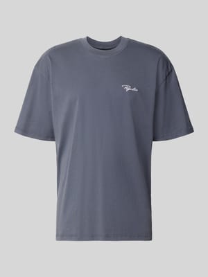 Oversized Fit T-Shirt mit Logo-Stitching Shop The Look MANNEQUINE