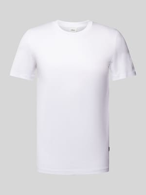 Regular Fit T-Shirt aus reiner Baumwolle Shop The Look MANNEQUINE