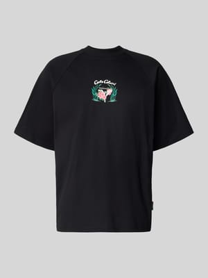 Oversized T-Shirt mit Label-Print Shop The Look MANNEQUINE