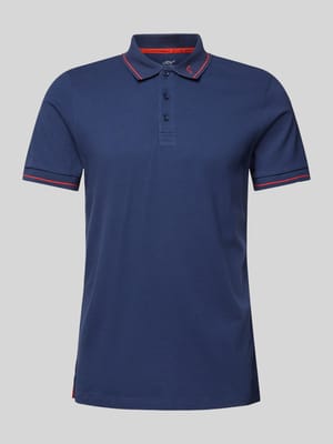 Slim fit poloshirt met logostitching, model 'G-Style' Shop The Look MANNEQUINE