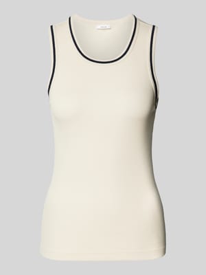 Tanktop mit gerippten Abschlüssen Modell 'Ilesso' Shop The Look MANNEQUINE