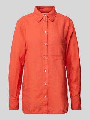 Regular fit blouse van puur linnen Shop The Look MANNEQUINE