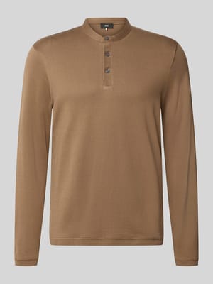 Longsleeve mit Knopfleiste Modell 'BADO' Shop The Look MANNEQUINE