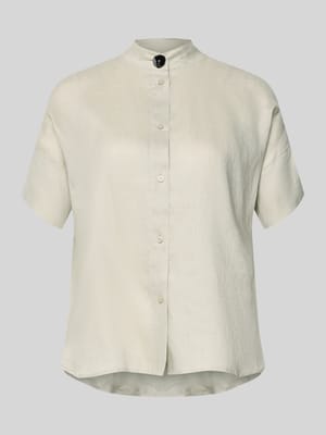Regular Fit Bluse mit Stehkragen und Knopfleiste Shop The Look MANNEQUINE