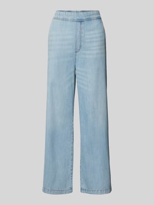 Kuloty jeansowe o luźnym kroju z elastycznym pasem Shop The Look MANNEQUINE