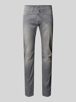 Jeans im Used-Look Modell 'Lyon Tapered' Shop The Look MANNEQUINE