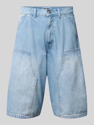 Regular Fit Jeansshorts mit Label-Details Shop The Look MANNEQUINE