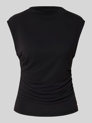 T-Shirt mit Raffungen Modell 'LYSA' Shop The Look MANNEQUINE