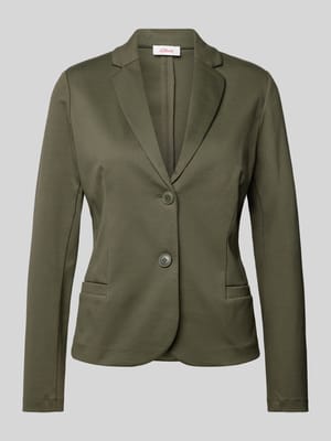 Blazer in effen design met paspelzakken Shop The Look MANNEQUINE