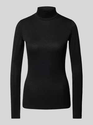 Slim Fit Longsleeve mit Stehkragen Modell 'Delaina' Shop The Look MANNEQUINE