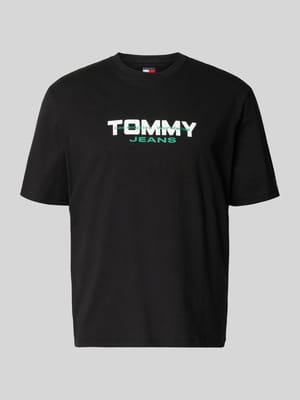 T-shirt o kroju regular fit z czystej bawełny Shop The Look MANNEQUINE