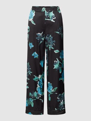 Stoffen broek met all-over print Shop The Look MANNEQUINE