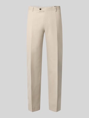 Spodnie o kroju straight fit z mieszanki żywej wełny Shop The Look MANNEQUINE