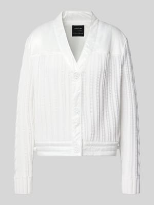 Kurtka z dzianiny z dekoltem w serek Shop The Look MANNEQUINE