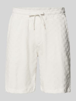 Regular Fit Shorts mit Label-Patch Shop The Look MANNEQUINE